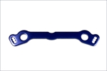 IFW153 STEERING PLATE MP7.5 K3 - BLUE